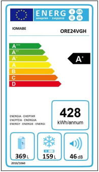 Встраиваемый холодильник IO MABE ORE24VGHF 30 + FIF30