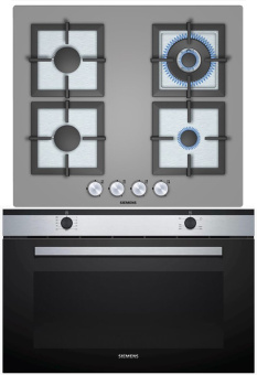 Комплект варочная панель Siemens EP618HB21E + духовой шкаф Siemens VG011DBR0M – Встраиваемая техника для кухни