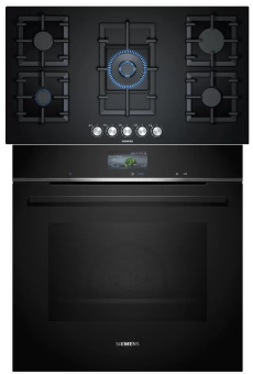 Комплект варочная панель Siemens EP9B6QO90M + духовой шкаф Siemens HB776G1B1 – Встраиваемая техника для кухни