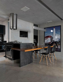 Вытяжка Falmec Design+ POLAR LIGHT isola 35 inox (800)