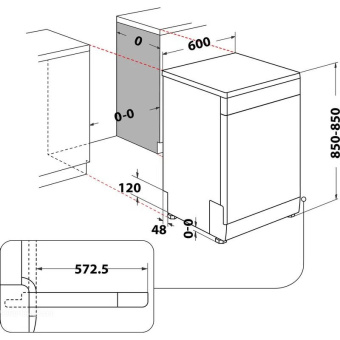 Посудомоечная машина Whirlpool WFC 3C26N F DISHWASHER WP