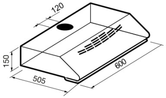 Вытяжка Korting KHT 6230 X