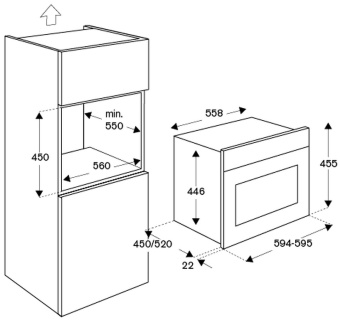 Духовой шкаф с паром Bertazzoni F457HERVTAC