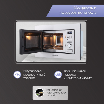 Встраиваемая микроволновая печь Zigmund & Shtain BMO 16.202 S