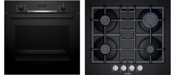 Комплект встраиваемой техники Bosch HBA573BB1 + PNP6B6B90
