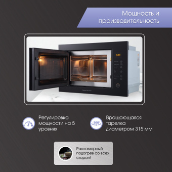 Встраиваемая микроволновая печь Zigmund & Shtain BMO 15.252 B