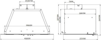 Вытяжка Elikor BOX 52П-700