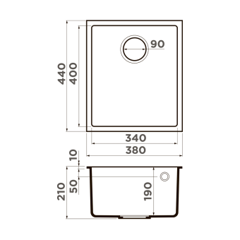 Мойка Omoikiri Bosen 38-U-GR