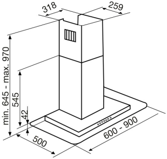 Вытяжка Korting KHC 6956 X