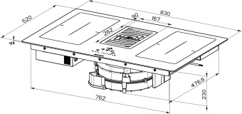 Варочная панель Faber GALILEO SMART BK GLASS A830 340.0577.694