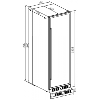 Винный шкаф Temptech E1000DX