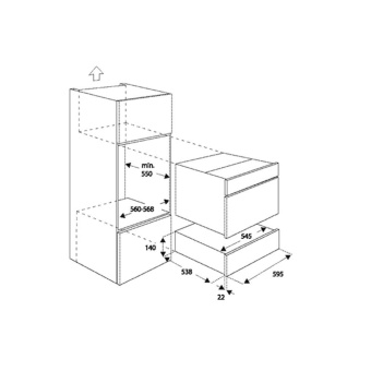 Шкаф для подогрева посуды Bertazzoni WD60N черный