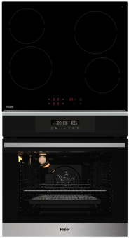 Комплект варочная панель Haier HHY-C64RVB + духовой шкаф Haier HOX-FP3ABX