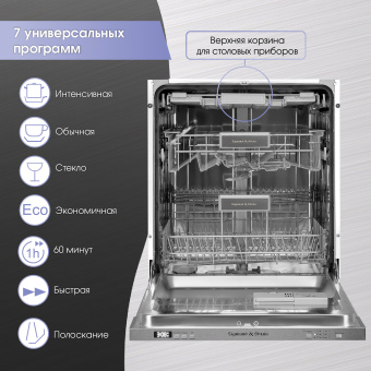 Встраиваемая посудомоечная машина Zigmund & Shtain DW 301.6