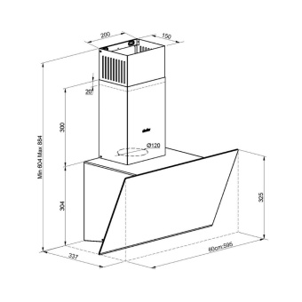 Вытяжка Simfer 8555SM