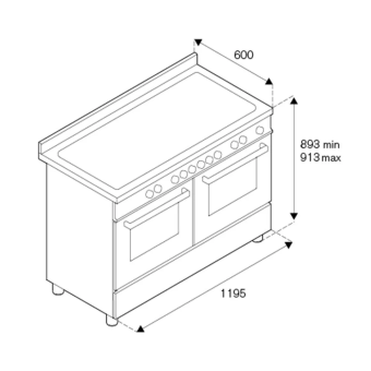 Варочный центр Bertazzoni HER126G2ENET