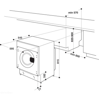 Встраиваемая стиральная машина Whirlpool BI WDWG 751482
