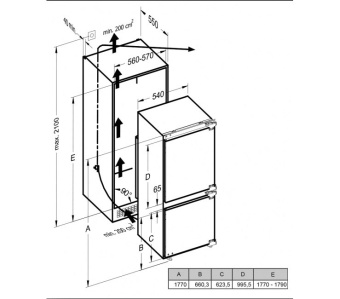 Встраиваемый холодильник Schaub Lorenz SLUE235W4