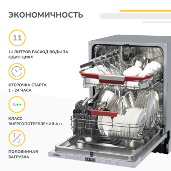 Встраиваемая посудомоечная машина Simfer DGB6601