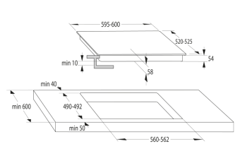 Варочная панель Hisense HI6401BSC