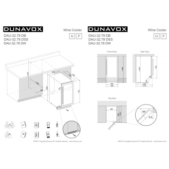 Винный шкаф Dunavox DAU-32.78DB