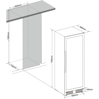 Винный шкаф Cellar Private CP165-2TW