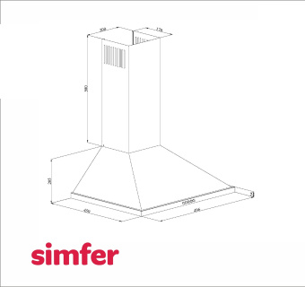 Вытяжка Simfer 8561SM