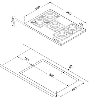 Варочная панель Korting HGG 9835 CTB