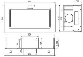Вытяжка Faber C-AIR KL A90 350.0615.705