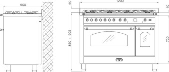 Варочный центр Lofra RBID126MFT+E/2AE