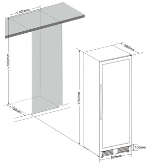 Винный шкаф Cellar Private CP165-1TB