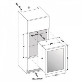 Винный шкаф Dunavox DAB-36.80DW