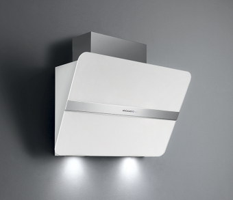 Вытяжка Falmec Silence FLIPPER NRS 85 inox vetro bianco (800)
