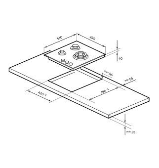 Варочная панель LEX GVG 430 BL