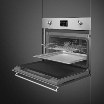 Духовой шкаф с пароваркой Smeg SO4302S3X