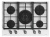Варочная панель Teka GZC 75330 XBC WHITE MARBLE