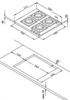 Варочная панель Korting HG661CTSI