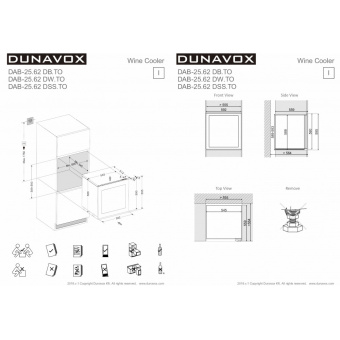 Винный шкаф Dunavox DAB-25.62DW.TO
