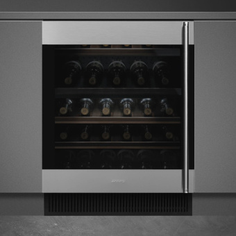 Встраиваемый винный шкаф Smeg CVI338LX3