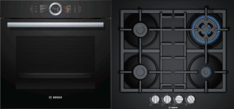 Комплект встраиваемой техники Bosch HSG636BB1 + PNH6B6B90