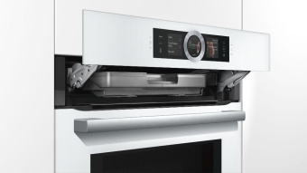 Духовой шкаф с СВЧ и паром Bosch HNG6764W6