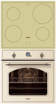 Комплект варочная панель Haier HHX-Y64NVG + духовой шкаф Haier HOX-C09ATQBC