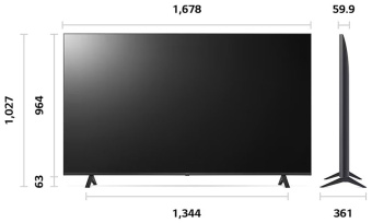 Телевизор LG 75UR78006LK
