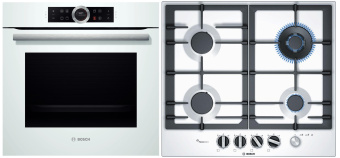 Комплект встраиваемой техники Bosch HBG634BW1 + PCH6A2M90R