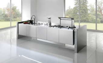 Вытяжка Falmec Design+ DOWN DRAFT tavolo 120 inox