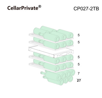 Винный шкаф Cellar Private CP027-2TB