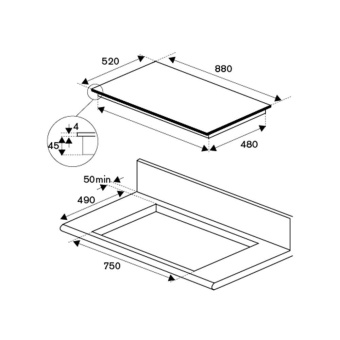 Варочная панель Bertazzoni Modern P906IM3G5NE