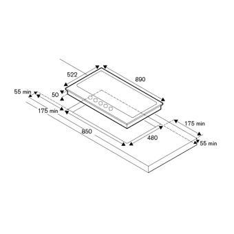 Варочная панель Bertazzoni Professional P905CPROX