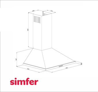 Вытяжка Simfer 8625SM