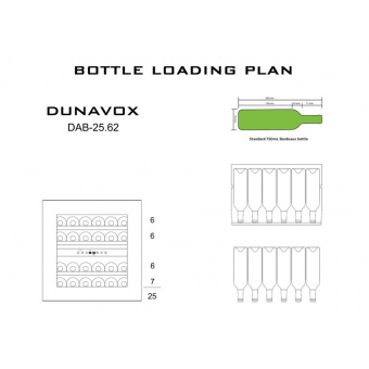 Винный шкаф Dunavox DAB-25.62DW.TO